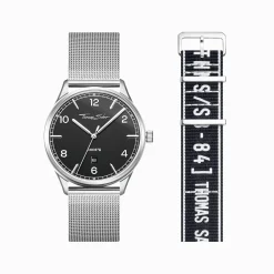 Best Set Code TS schwarze Uhr und schwarzes Urban Armband Damen Uhren|Damenuhren